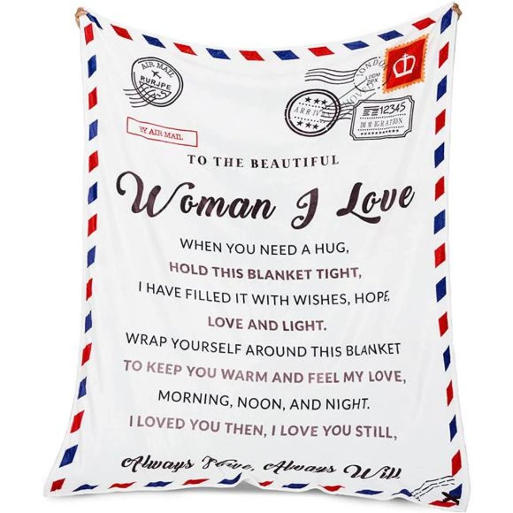 Valentines Day Gifts for Her, 70" x 55" Light Throw Blanket, Women Gifts